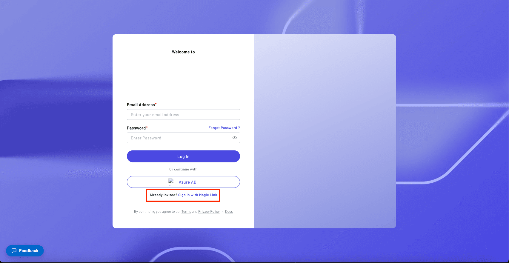 Sign in with Magic Link